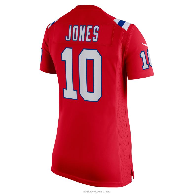 Patriots Jersey kobiety nike mac jones czerwona alternatywna koszulka do gry odzież 6RBB1158