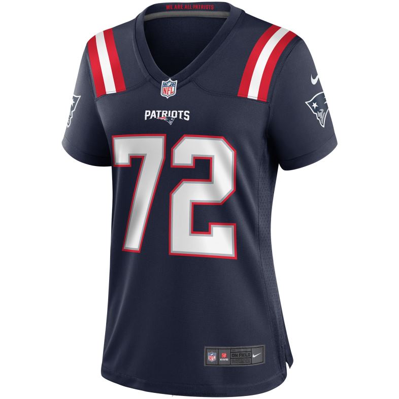Patriots Jersey kobiety nike matowa jasnogranatowa koszulka emerytowanego zawodnika odzież 6RBB1144