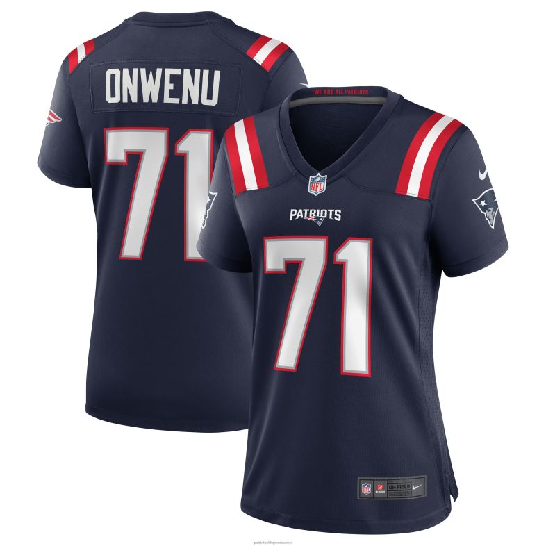 Patriots Jersey kobiety nike mike onwenu granatowa koszulka meczowa odzież 6RBB1149