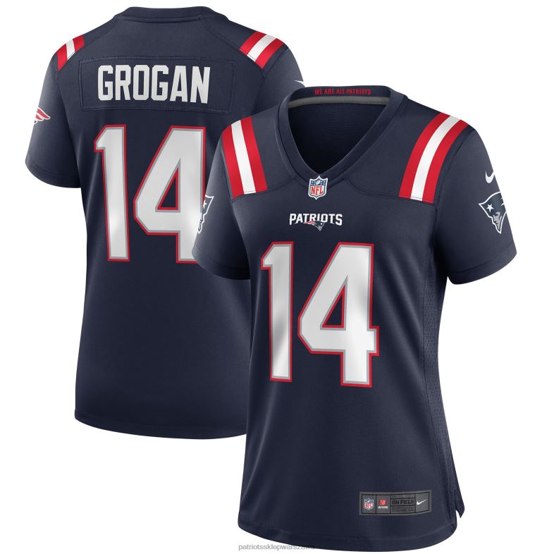 Patriots Jersey kobiety nike steve grogan granatowa koszulka emerytowanego zawodnika odzież 6RBB1134