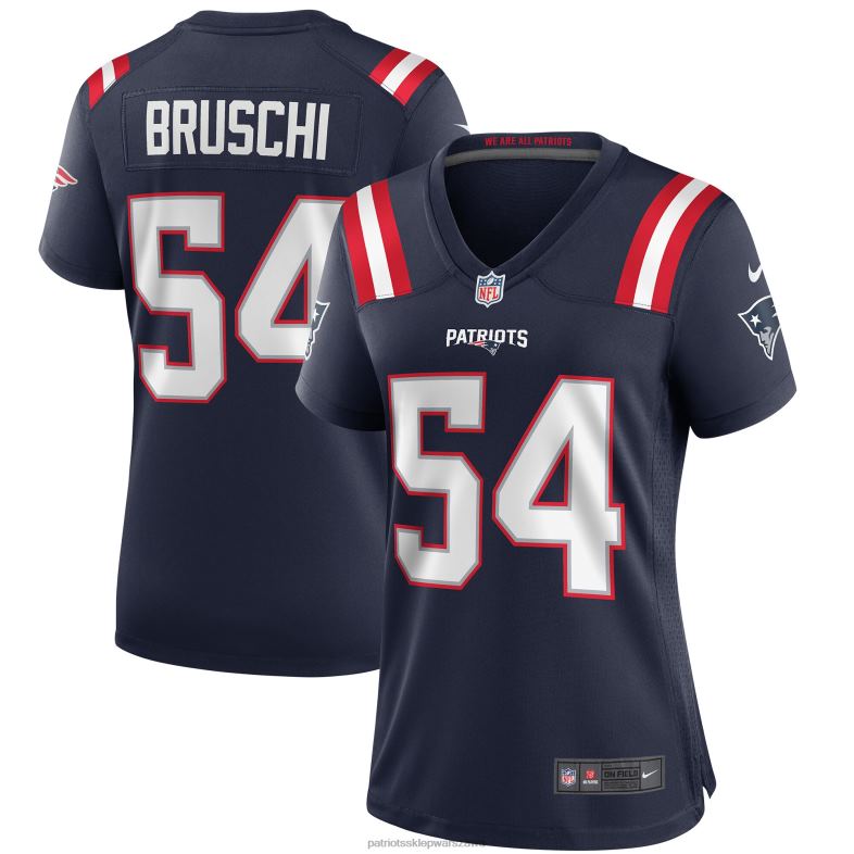 Patriots Jersey kobiety nike tedy bruschi granatowa koszulka emerytowanego gracza odzież 6RBB1195