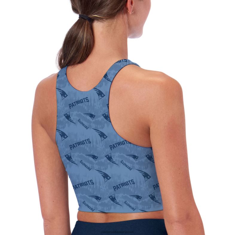 Patriots Jersey kobiety Certo Carbonowy biustonosz midi z zabudowanym dekoltem odzież 6RBB2881