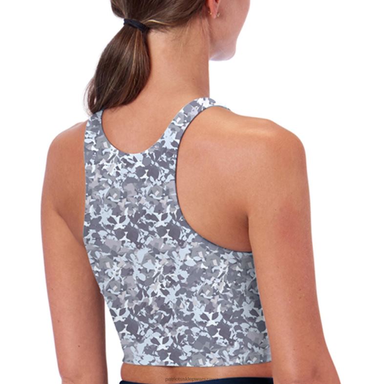 Patriots Jersey kobiety Certo granatowy biustonosz midi z zabudowanym dekoltem odzież 6RBB2874