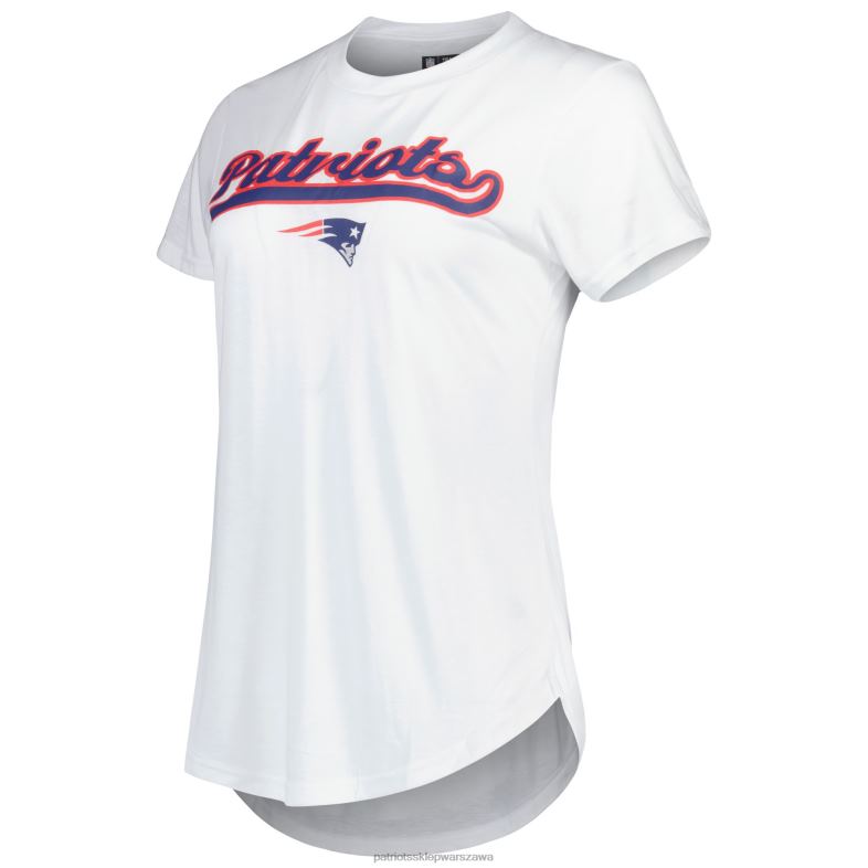 Patriots Jersey kobiety Concepts Sport Biało-czarny T-shirt Sonata i legginsy do spania odzież 6RBB2879
