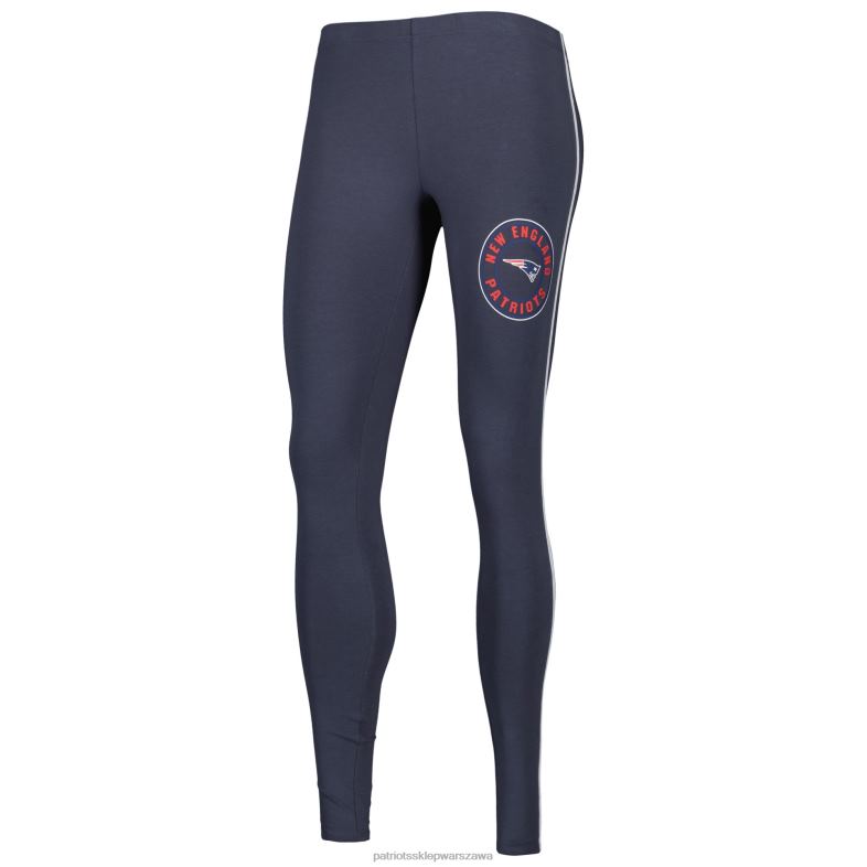 Patriots Jersey kobiety Concepts Sport Biało-czarny T-shirt Sonata i legginsy do spania odzież 6RBB2879