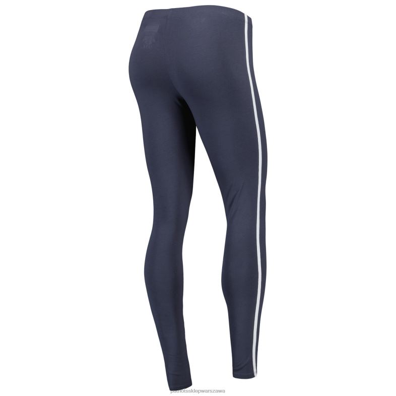 Patriots Jersey kobiety Concepts Sport Biało-czarny T-shirt Sonata i legginsy do spania odzież 6RBB2879