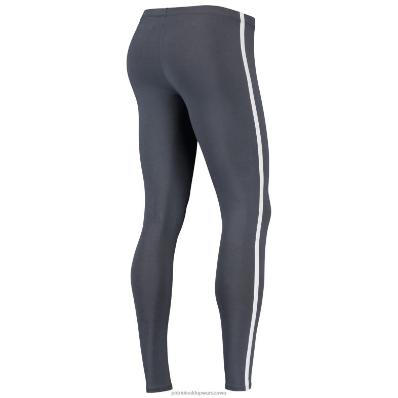 Patriots Jersey kobiety Concepts sport biały/grafitowy zestaw t-shirt sonata i legginsy odzież 6RBB2889