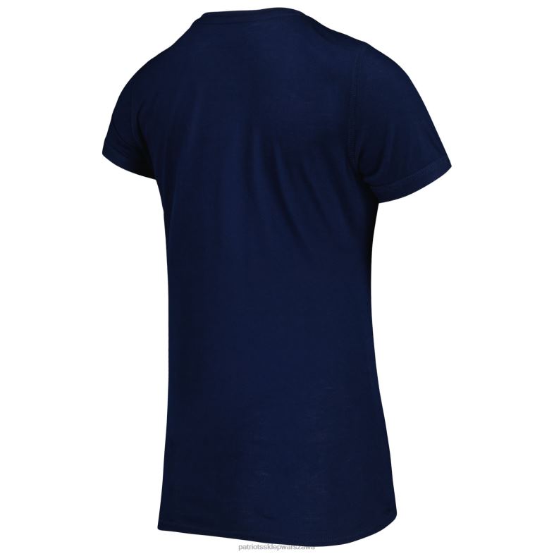 Patriots Jersey kobiety Concepts sport granatowo-czerwony t-shirt i spodnie z naszywką plus size zestaw do spania odzież 6RBB2865