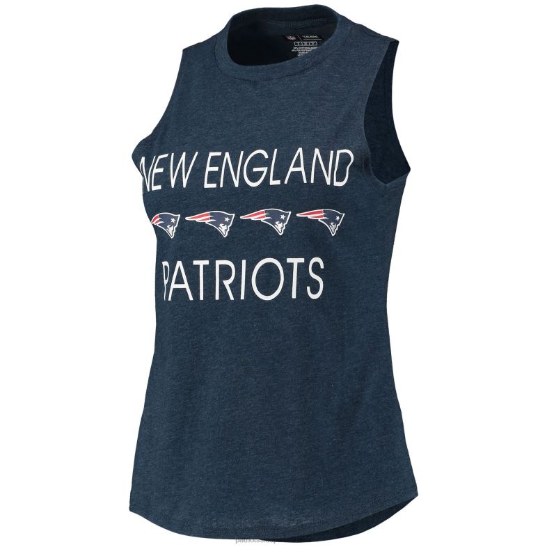 Patriots Jersey kobiety Concepts sport granatowo-czerwony top i spodnie plus size do spania odzież 6RBB2864