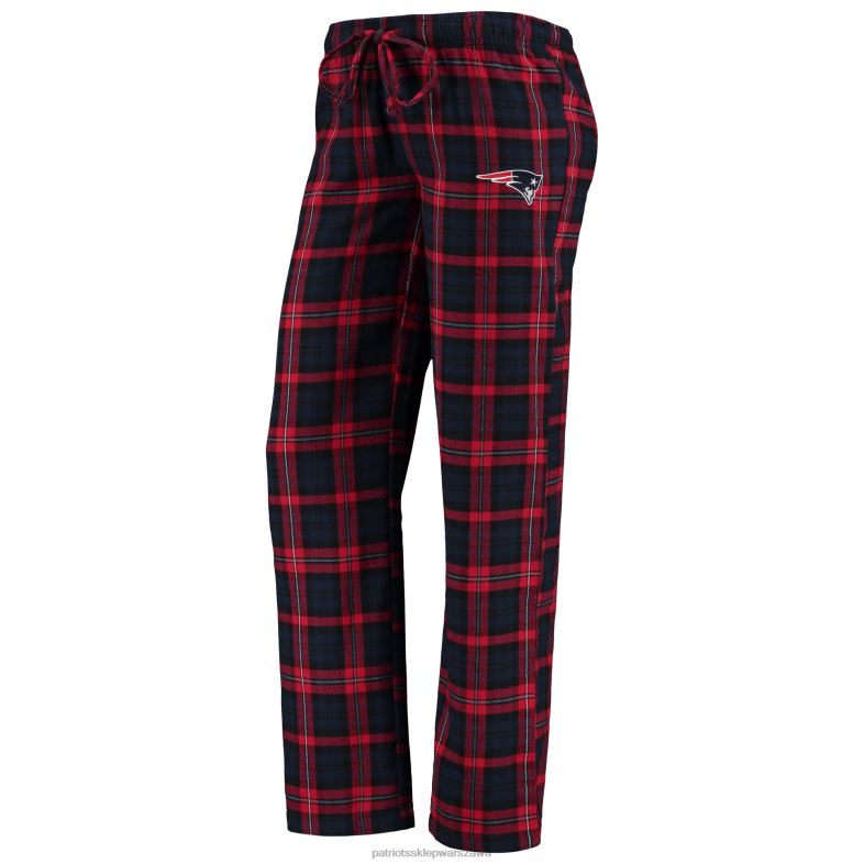 Patriots Jersey kobiety Concepts sport granatowo-czerwony zestaw z logo t-shirt i spodnie odzież 6RBB2888
