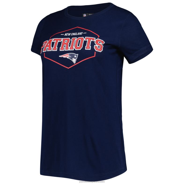 Patriots Jersey kobiety Concepts sport granatowy/czerwony t-shirt i spodnie do spania odzież 6RBB2853
