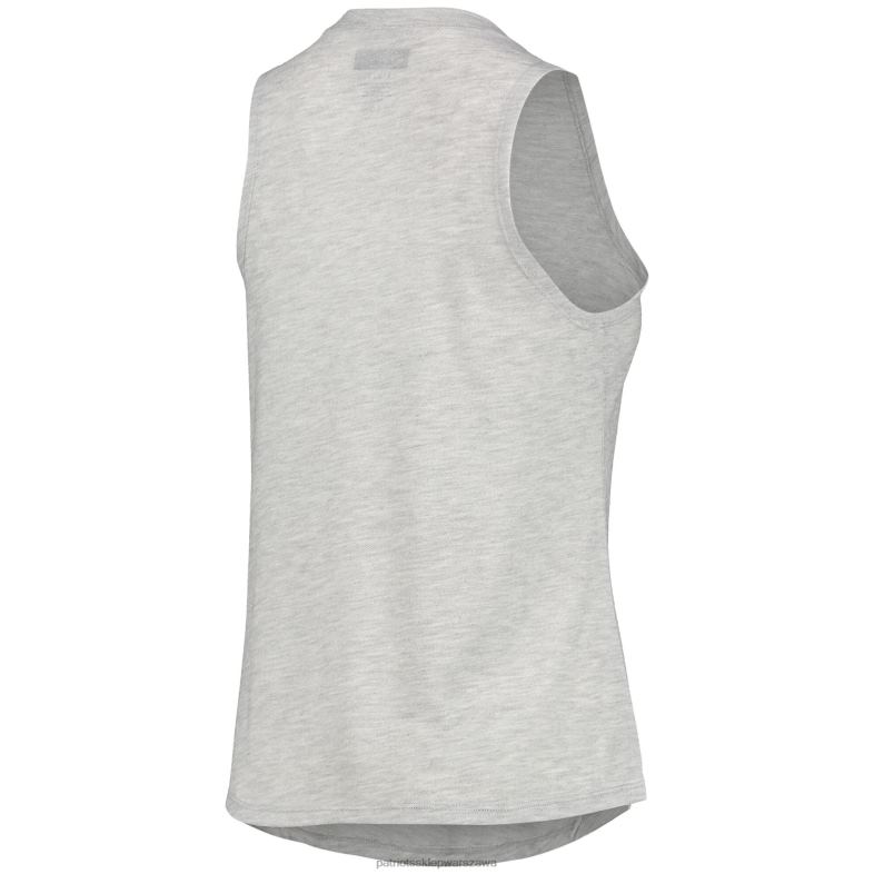 Patriots Jersey kobiety Concepts sport melanżowo-szary/czarny głęboki podkoszulek i legginsy do spania odzież 6RBB2869