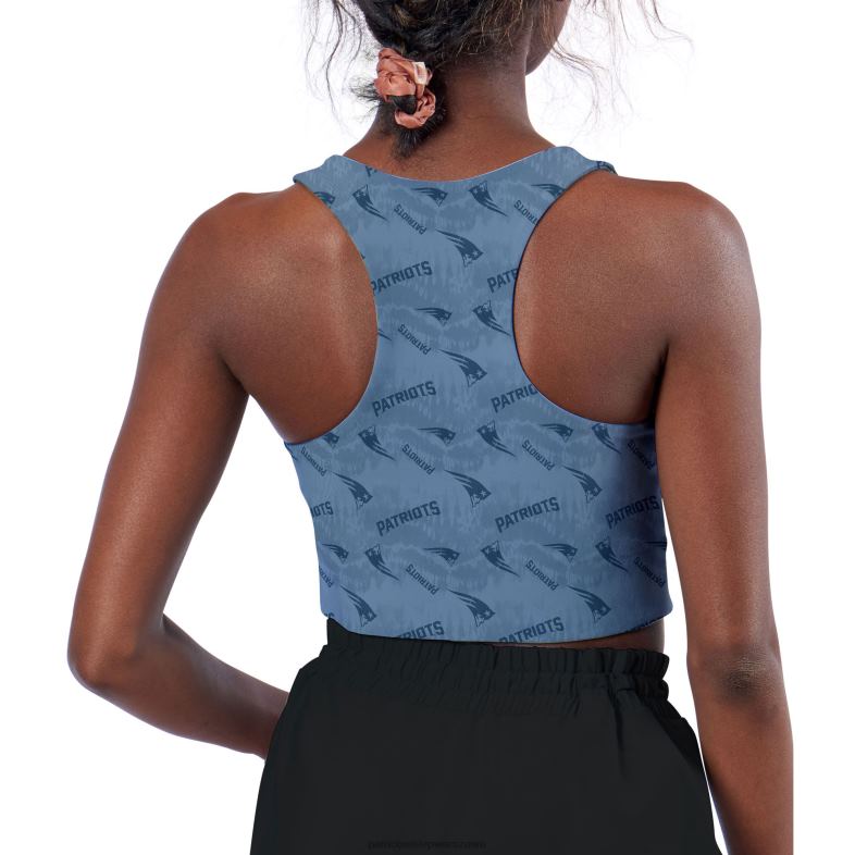 Patriots Jersey kobiety dwustronny stanik sportowy certo w kolorze granatowym odzież 6RBB2882