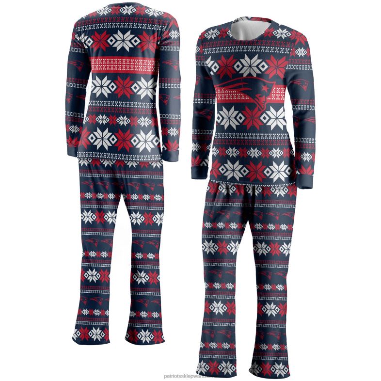 Patriots Jersey kobiety komplet brzydkiej piżamy foco w kolorze granatowym odzież 6RBB2893