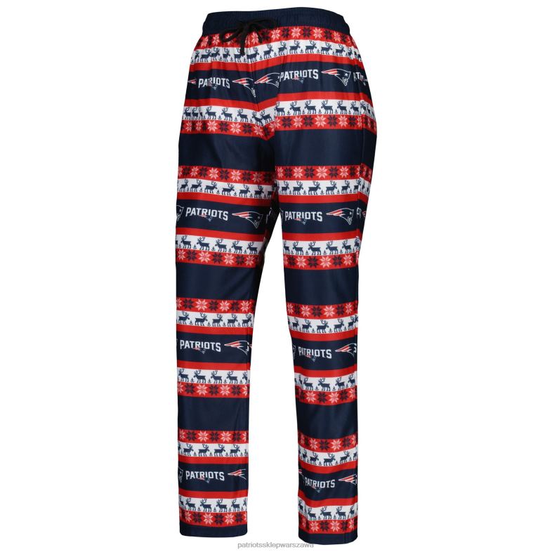 Patriots Jersey kobiety komplet piżamy Foco Navy Holiday brzydki odzież 6RBB2873