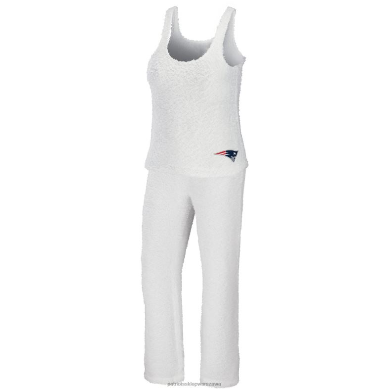 Patriots Jersey kobiety wear by erin andrews kremowy, wygodny top z wycięciem pod szyją i spodnie do spania odzież 6RBB2880