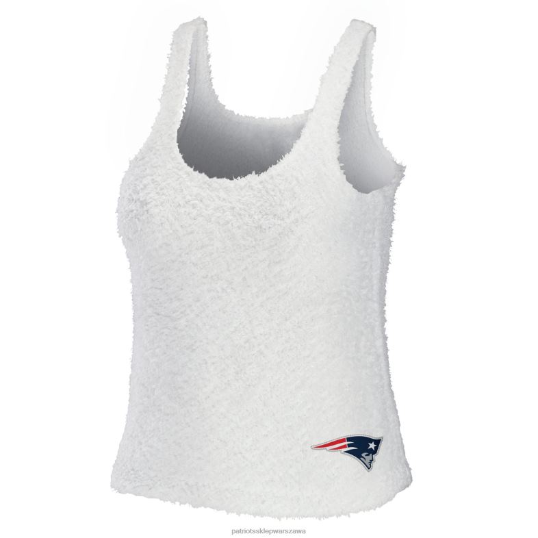 Patriots Jersey kobiety wear by erin andrews kremowy, wygodny top z wycięciem pod szyją i spodnie do spania odzież 6RBB2880