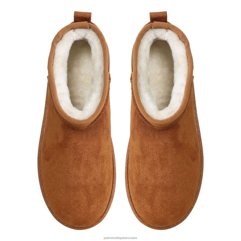 Patriots Jersey kobiety fuzzy fanowskie buty foco w kolorze brązowym z logo zespołu obuwie 6RBB2241