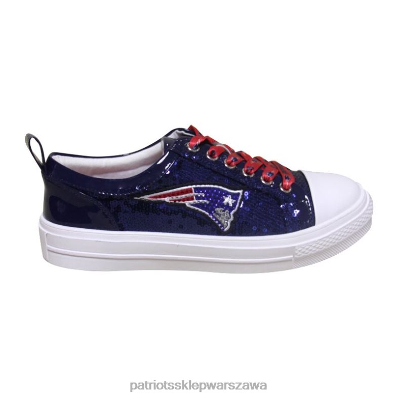 Patriots Jersey kobiety cekinowe trampki cuce w kolorze granatowym obuwie 6RBB2233