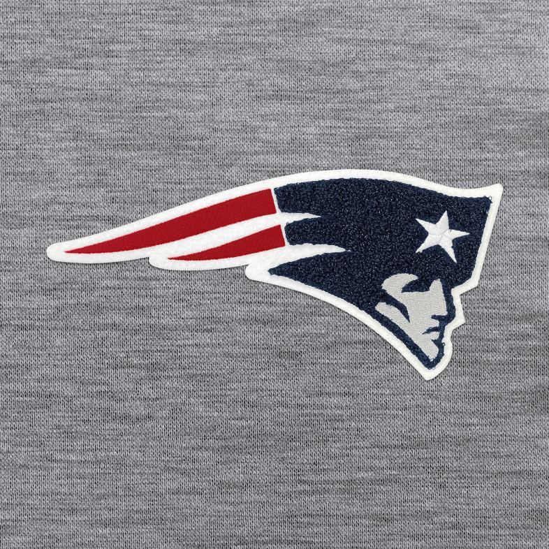 Patriots Jersey kobiety Antigua melanżowa bluza z kapturem szenilowa Victory w kolorze melanżowym odzież 6RBB2333