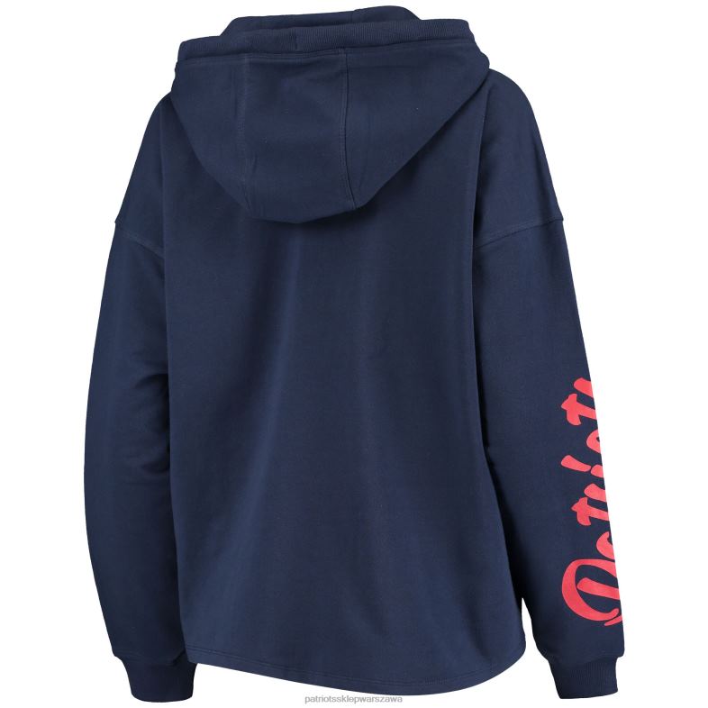 Patriots Jersey kobiety Bluza z kapturem dkny sport granatowa suzy odzież 6RBB2465