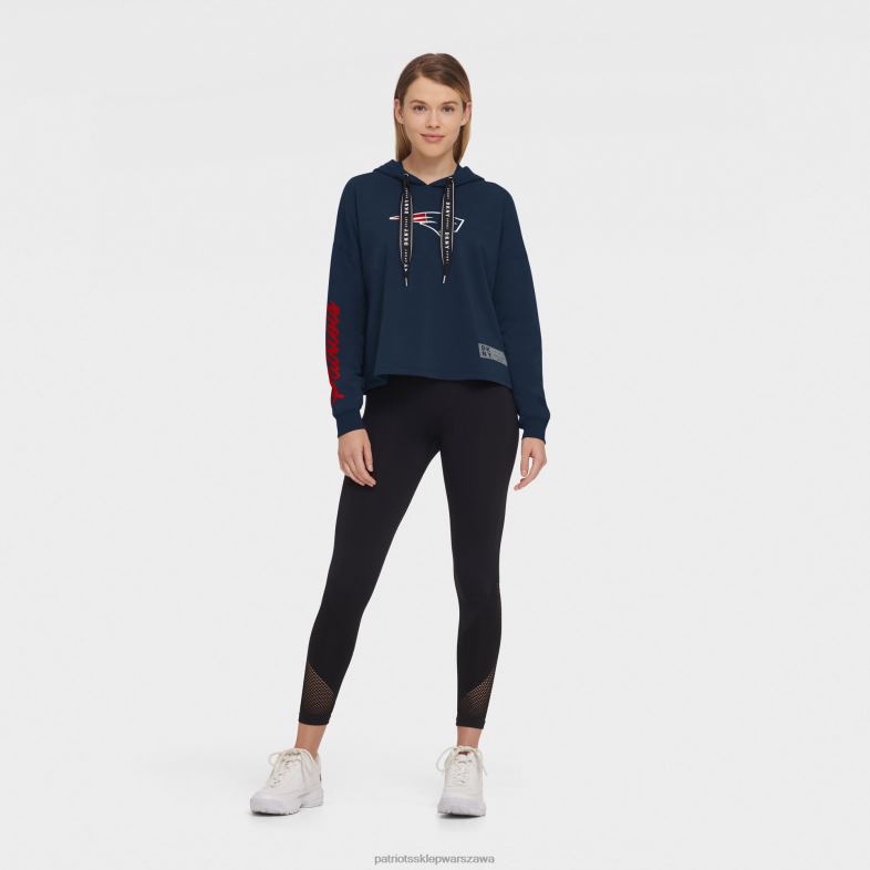 Patriots Jersey kobiety Bluza z kapturem dkny sport granatowa suzy odzież 6RBB2465