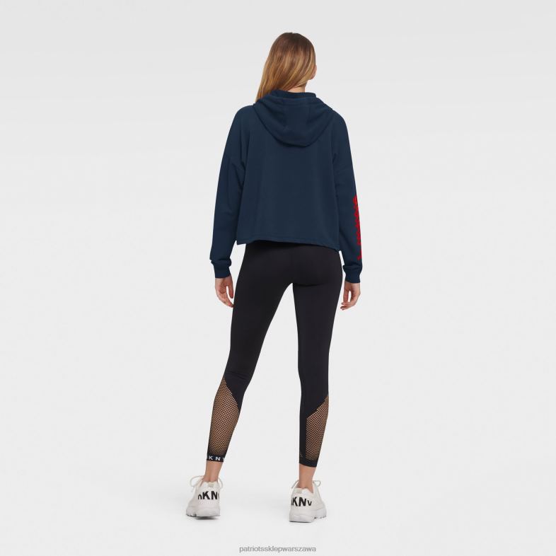 Patriots Jersey kobiety Bluza z kapturem dkny sport granatowa suzy odzież 6RBB2465