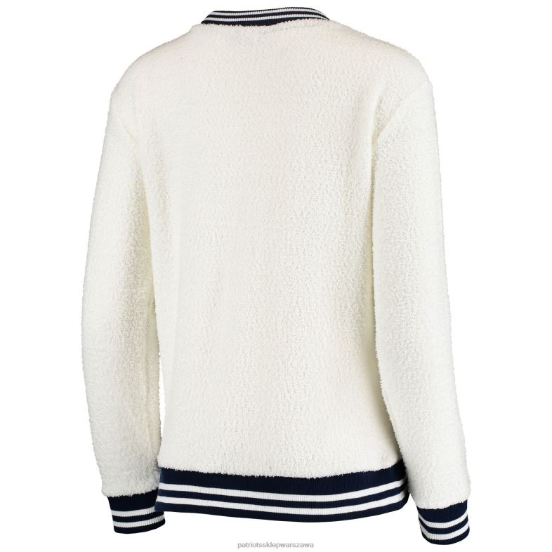 Patriots Jersey kobiety Concepts sport kremowa/granatowa dzianinowa bluza z dzianiny granitowej odzież 6RBB2425