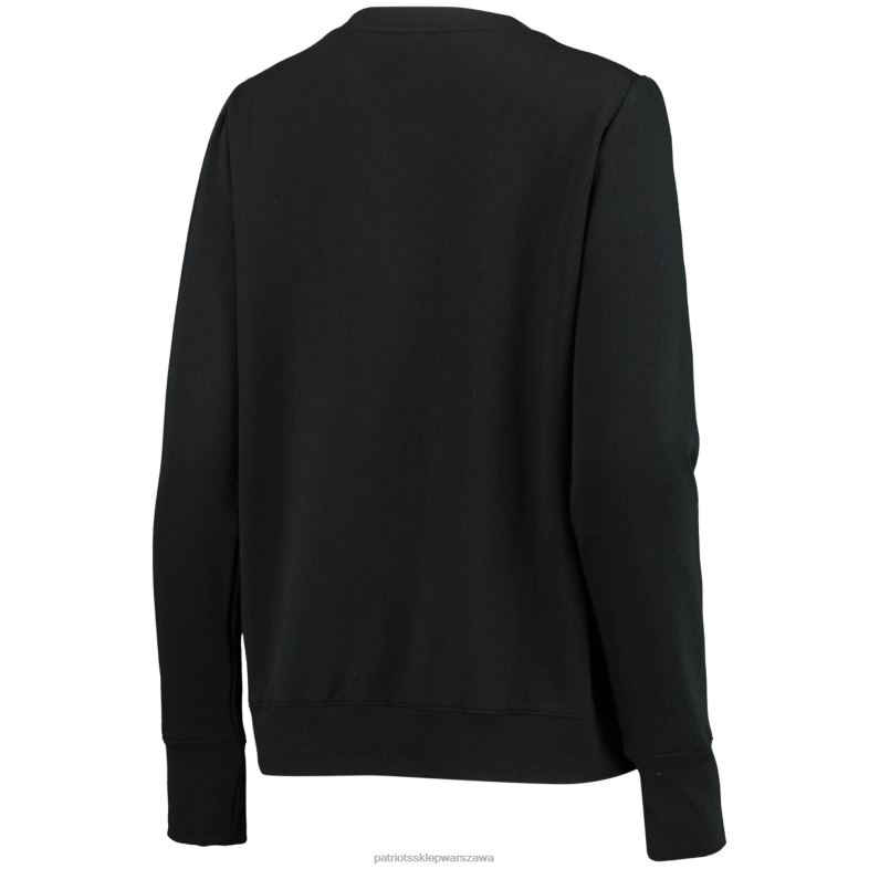 Patriots Jersey kobiety Cuce czarna bluza z kwadratowym dekoltem Winners odzież 6RBB2411