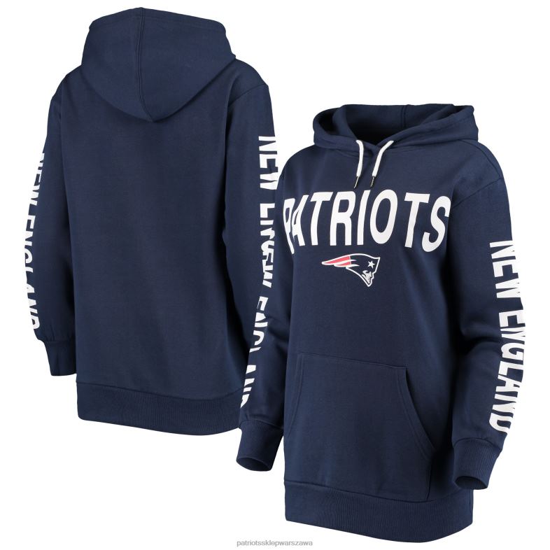 Patriots Jersey kobiety G-iii 4her by Carl Banks Granatowa bluza z kapturem Extra Point odzież 6RBB2344