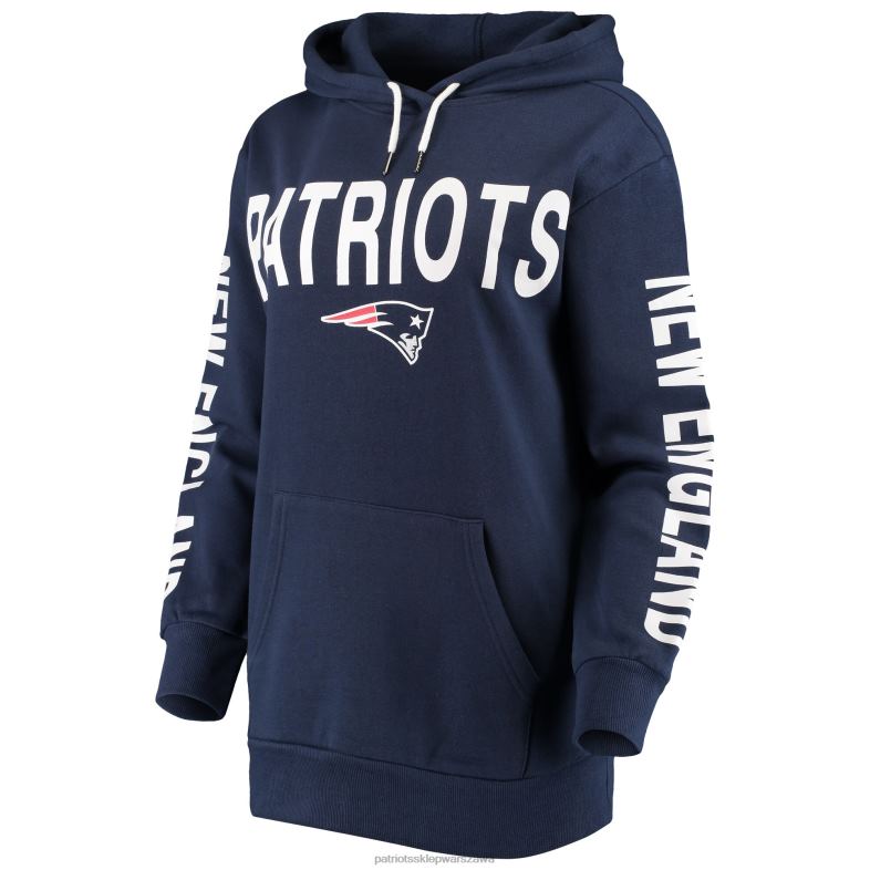 Patriots Jersey kobiety G-iii 4her by Carl Banks Granatowa bluza z kapturem Extra Point odzież 6RBB2344