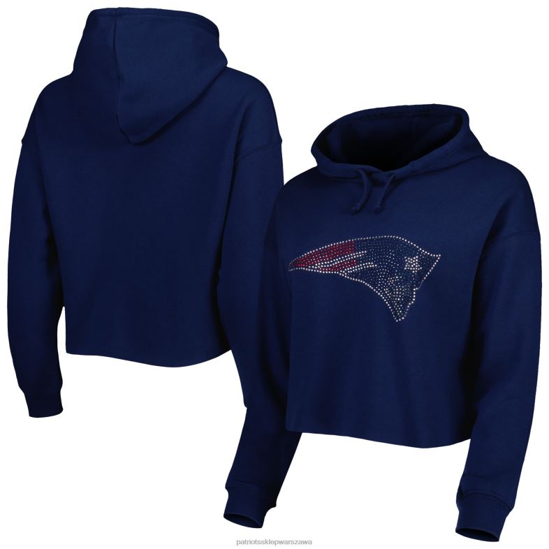 Patriots Jersey kobiety Granatowa bluza z kapturem z logo cuce w kolorze granatowym odzież 6RBB2337
