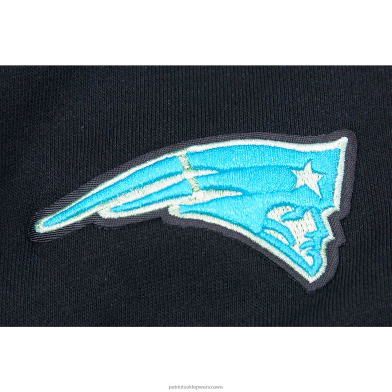 Patriots Jersey kobiety Pro standardowa czarna neonowa bluza polarowa z kapturem odzież 6RBB2370