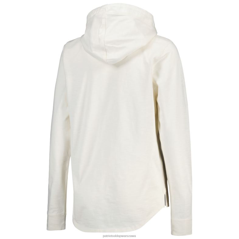 Patriots Jersey kobiety Tommy Bahama kremowa bluza z kapturem z dżerseju Ashby Isles odzież 6RBB2402