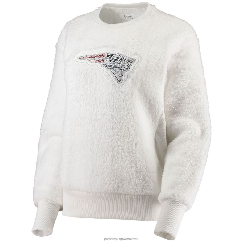 Patriots Jersey kobiety Touch White Milestone Tracker bluza z kapturem odzież 6RBB2423