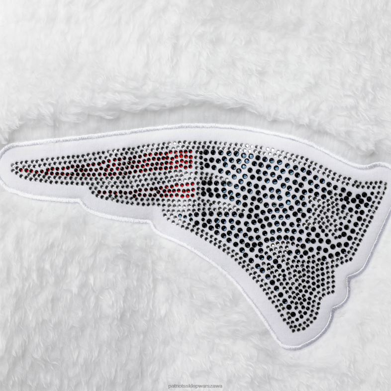 Patriots Jersey kobiety Touch White Milestone Tracker bluza z kapturem odzież 6RBB2423