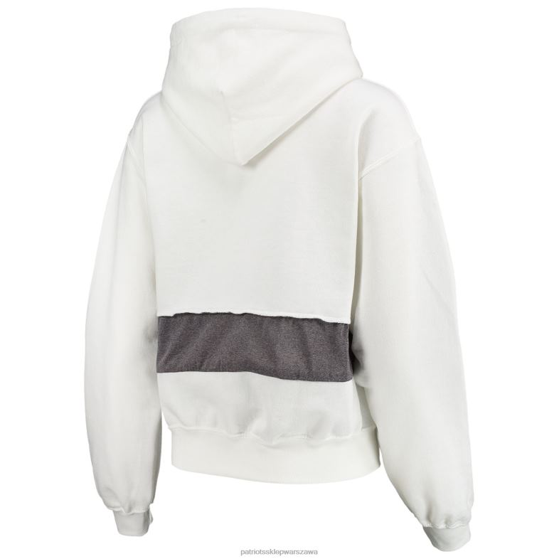 Patriots Jersey kobiety biała bluza z kapturem marki Refried Apparel odzież 6RBB2405