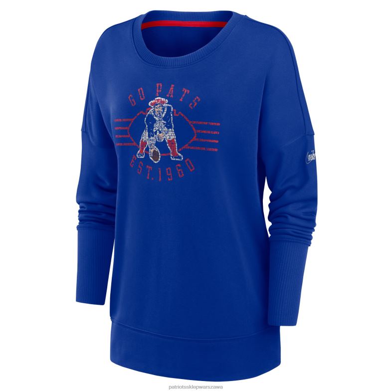 Patriots Jersey kobiety bluza sportowa nike royal rewind playback icon performance odzież 6RBB2360