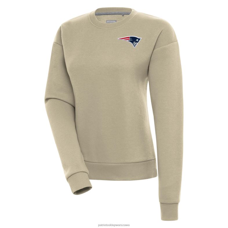 Patriots Jersey kobiety bluza z kapturem Victory w kolorze khaki z Antigua odzież 6RBB2323