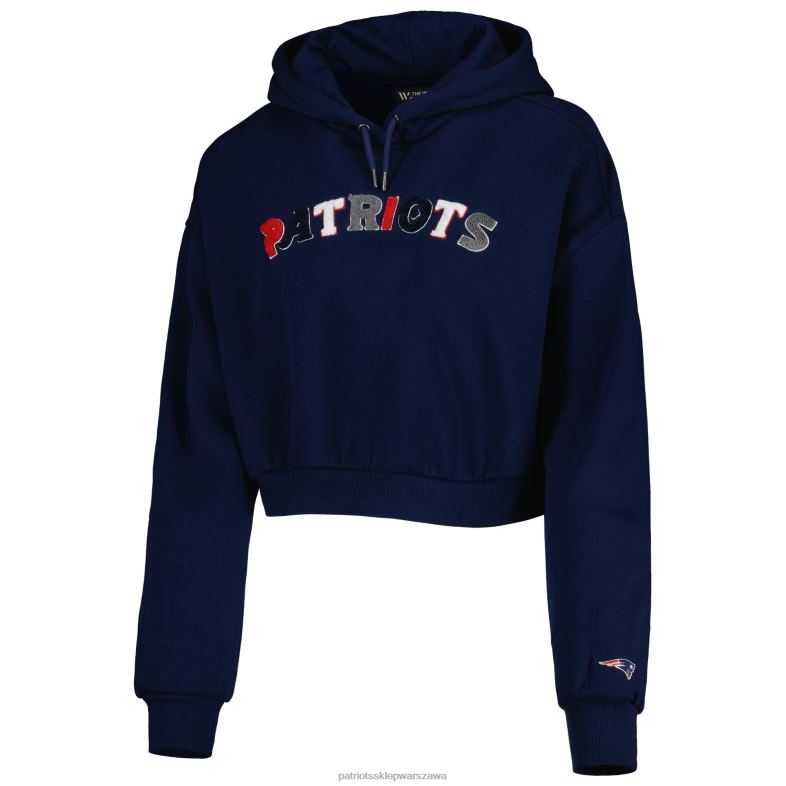 Patriots Jersey kobiety bluza z kapturem Wild Collective w kolorze granatowym odzież 6RBB2399