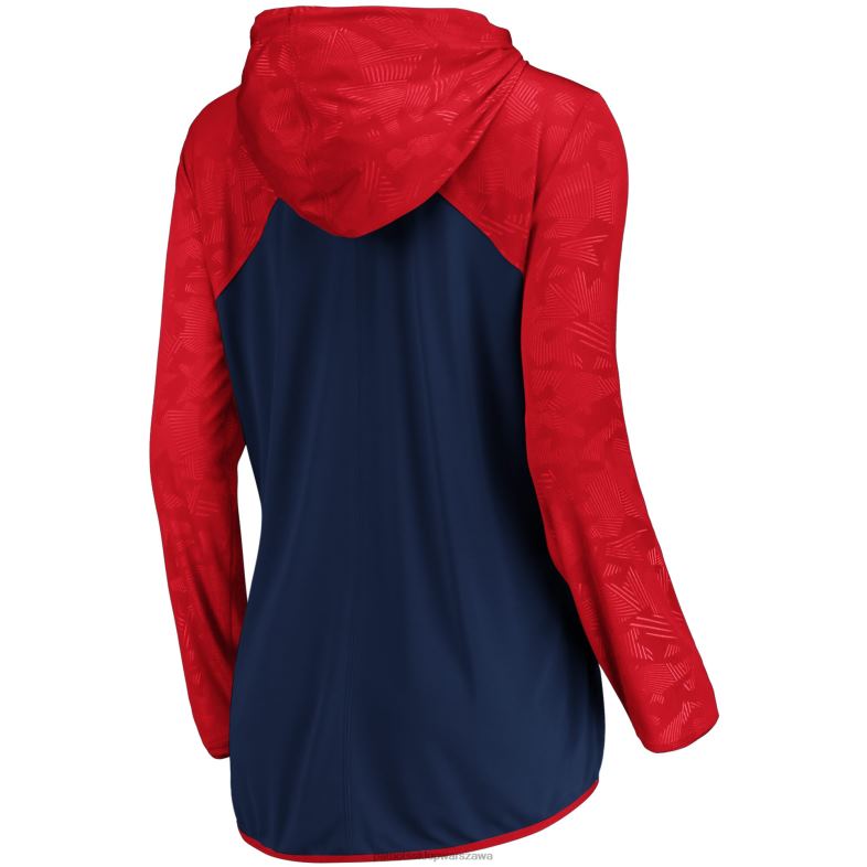 Patriots Jersey kobiety bluza z kapturem i suwakiem na całej długości z logo fanatics w kolorze granatowym na zawsze odzież 6RBB2435