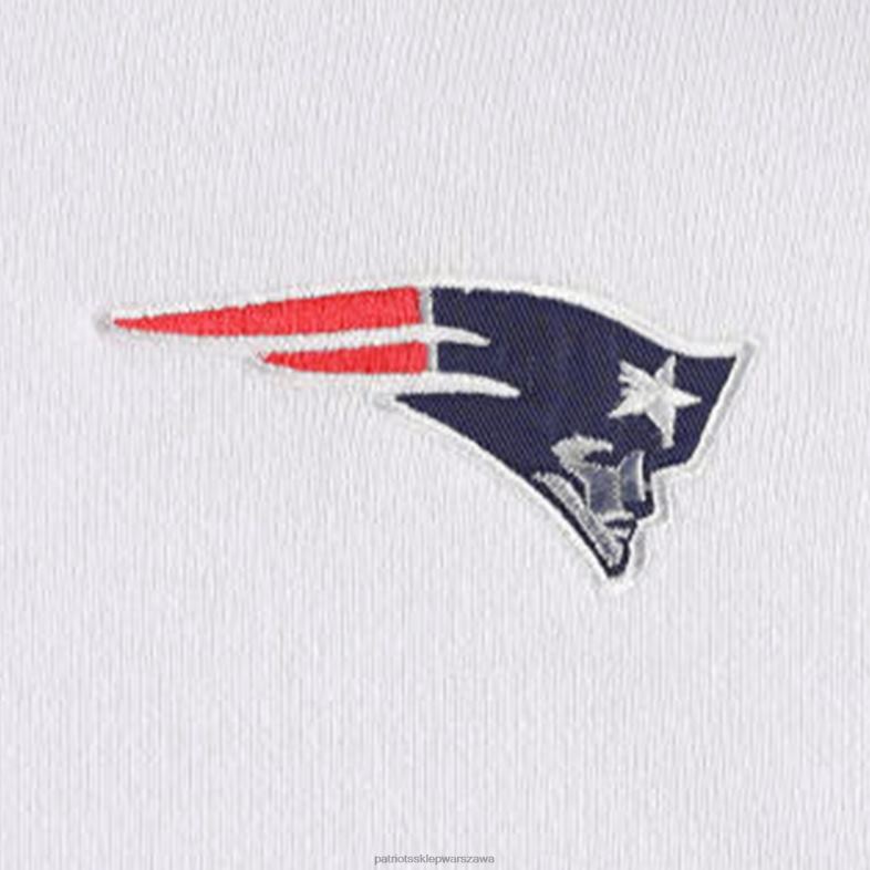 Patriots Jersey kobiety dkny sport biało-granatowa bluza z kapturem z blokowanymi kolorami bobbi odzież 6RBB2343
