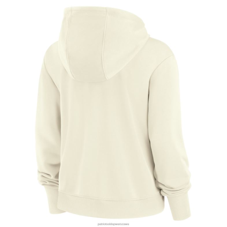 Patriots Jersey kobiety kremowa bluza z kapturem Nike Historic Performance odzież 6RBB2468
