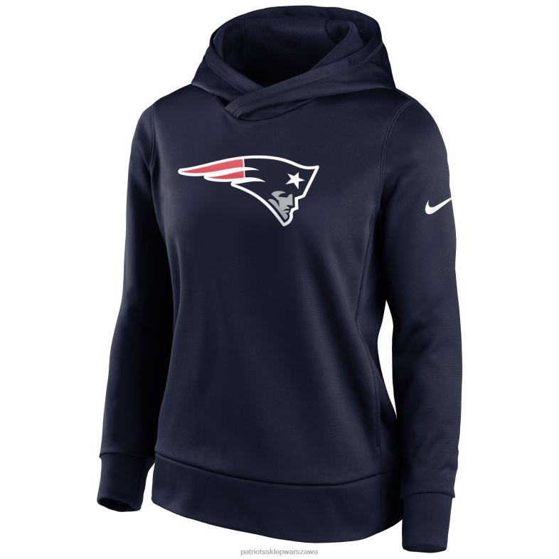 Patriots Jersey kobiety lekka, wydajna bluza z kapturem nike w kolorze granatowym odzież 6RBB2319