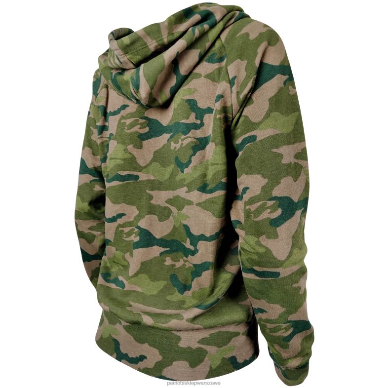 Patriots Jersey kobiety nowa era raglanowa bluza z kapturem i suwakiem na całej długości odzież 6RBB2362