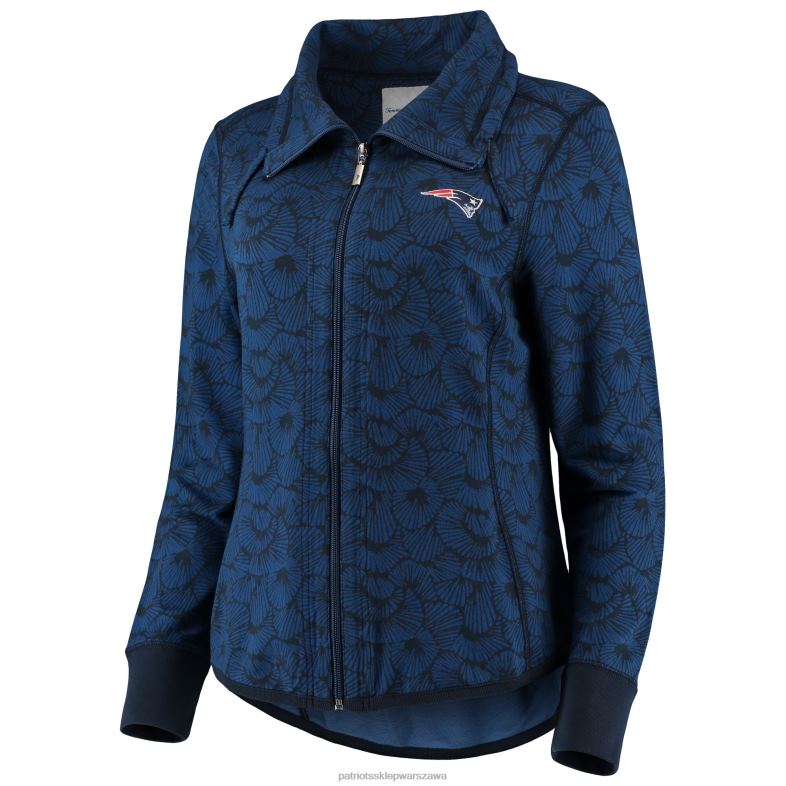 Patriots Jersey kobiety tommy bahama granatowa bluza sportowa shell we dance z potrójnej mieszanki, zapinana na zamek błyskawiczny odzież 6RBB2429