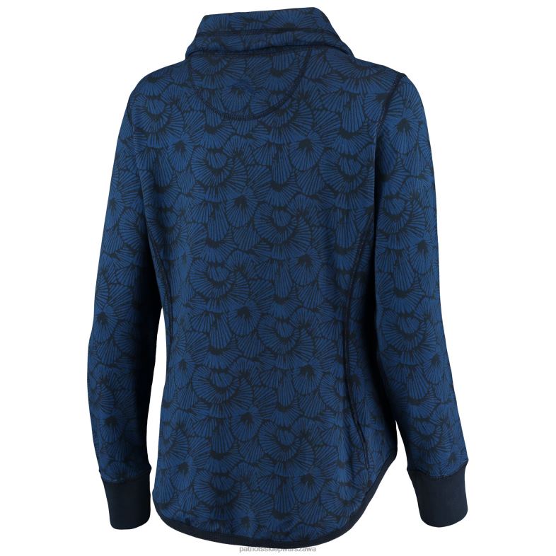 Patriots Jersey kobiety tommy bahama granatowa bluza sportowa shell we dance z potrójnej mieszanki, zapinana na zamek błyskawiczny odzież 6RBB2429