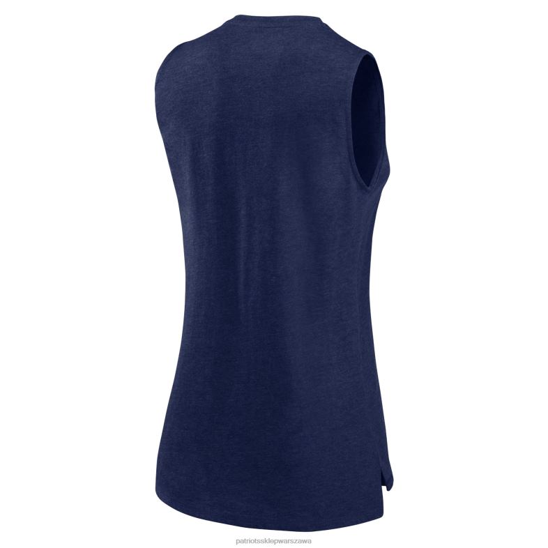 Patriots Jersey kobiety Fanatics branded heather navy, co kręci się wokół podkoszulka odzież 6RBB2690