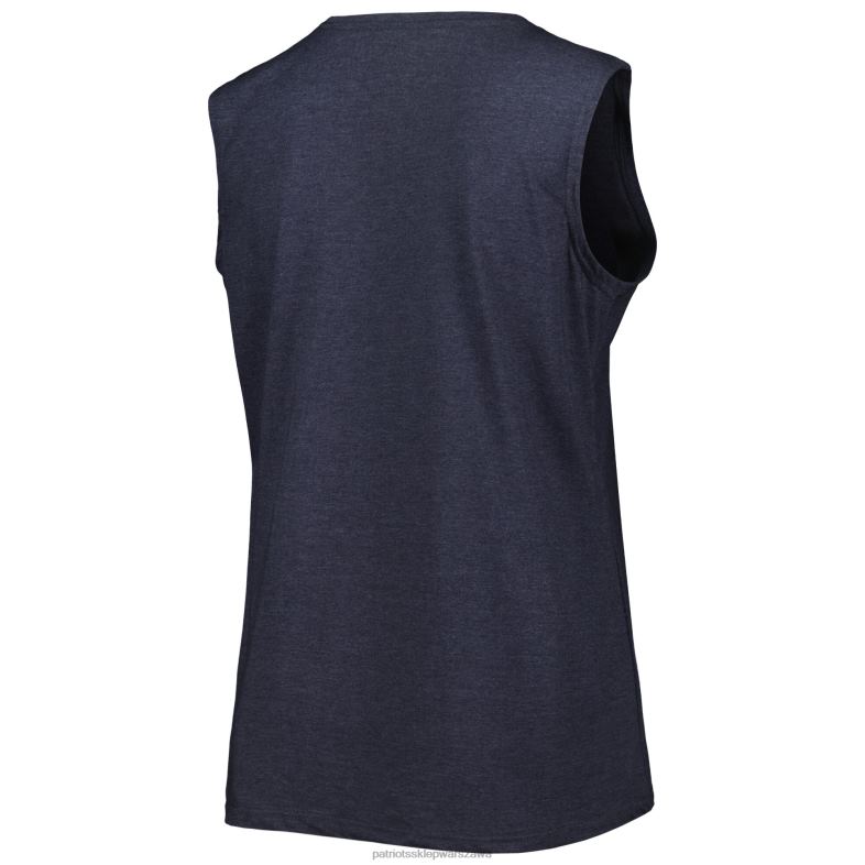 Patriots Jersey kobiety Fanatics markowy wrzosowy granatowy podkoszulek w dużych rozmiarach odzież 6RBB2664