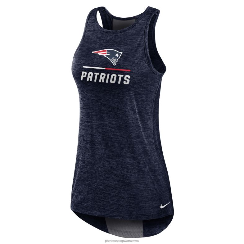 Patriots Jersey kobiety Granatowy podkoszulek Nike Performance z zabudowanym dekoltem odzież 6RBB2675